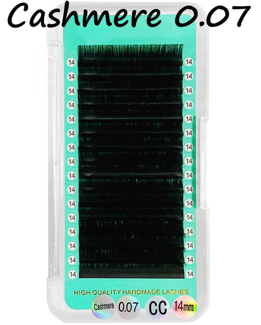 Cashmere PRO Extra Matte Dark Black Lashes【0.07mm 16-lines】